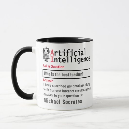 Mug Funny Custom Best Teacher (Gauche)