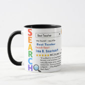 Mug Funny Custom Best Teacher (Gauche)