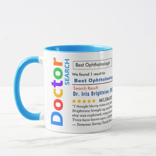 Mug Funny Custom Ophthalmologist  (Gauche)