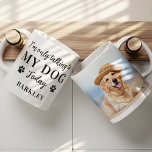 Mug Funny Custom Photo pour animaux de compagnie Je ne<br><div class="desc">Je ne parle qu'à mon chien aujourd'hui ! Surprenez votre amoureux des chiens préféré cette Fête des Mères, Noël ou son anniversaire avec cette super mignonne tasse photo personnalisée pour animal de compagnie. Customisez cette tasse amoureux des chiens avec les photos préférées de votre chien, le nom et le texte....</div>