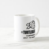Mug Funny Custom Turtle (Devant droit)