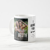 Mug Funny Cute BESTIE Définition 2 Photo (Devant gauche)