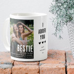 Mug Funny Cute BESTIE Définition 2 Photo<br><div class="desc">Créez un cadeau de conservation pour une Besite avec cette jolie BESTIE définition photo collage de café Mug. Il vous suffit de télécharger deux photos de votre choix et de modifier le texte pour le rendre personnel et unique.</div>