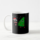 Mug Funny Cute Black Cat What Jamas Christmas Tree Cos (Gauche)