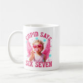 Mug Funny Cute Cud Says Six Seven Valentine's Day 67 M (Gauche)