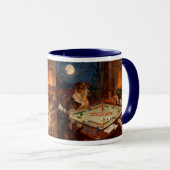 Mug Funny Cute Dogs Playing A Board Game Coffee   (Devant droit)