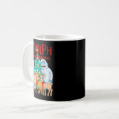 Mug Funny Cute Rudolph The Red Nosed Reindeer Christma (Devant gauche)