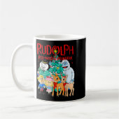 Mug Funny Cute Rudolph The Red Nosed Reindeer Christma (Gauche)