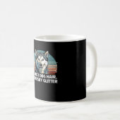 Mug Funny & Cute Siberian Husky Dog Glitter Classic T- (Devant droit)