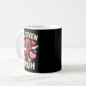 Mug Funny Dabbing Heart 67 Bruh Six Seven Meme Valenti (Devant gauche)