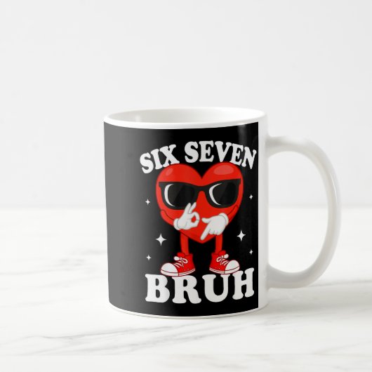 Mug Funny Dabbing Heart Bruh 67 Mème de la Saint-Valen (Droite)