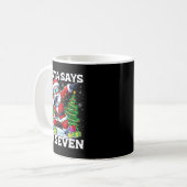 Mug Funny Dabbing Santa Says Six Seven 67 Meme Christm (Devant gauche)