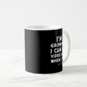 Mug Funny Dad Gamer I Can Play Video Games When My Wif (Devant droit)