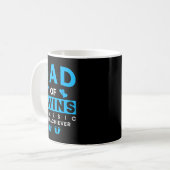 Mug Funny Dad Of Twins Clic Overachiever Twins (Devant gauche)