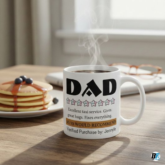 Mug Funny Dad Review 10/10 Je recommande Personnaliser