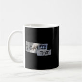 Mug Funny Dad Shirt Duct Tape I Can Fix That Gift (Gauche)