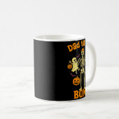 Mug Funny Dad To The Bone Skeleton With Kids Halloween (Devant droit)