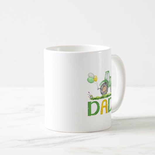 Mug Funny Dada Anniversaire Garçon Tracteur ferme Cami (Devant droit)
