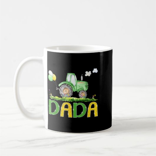 Mug Funny Dada Birthday Boy Tractor Farm Truck Matchin (Gauche)