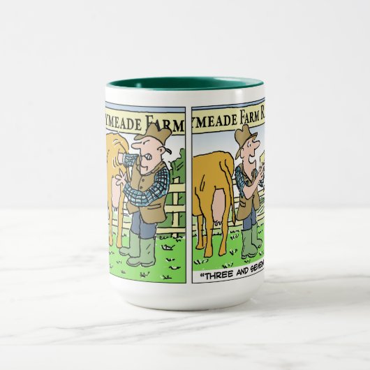 Mug Funny Dairy Farmer à la ferme Open Day (Centre)