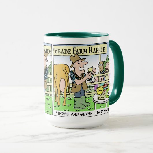 Mug Funny Dairy Farmer à la ferme Open Day (Devant droit)