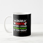Mug Funny Dear Santa I Can Explain Christmas For Kids (Gauche)