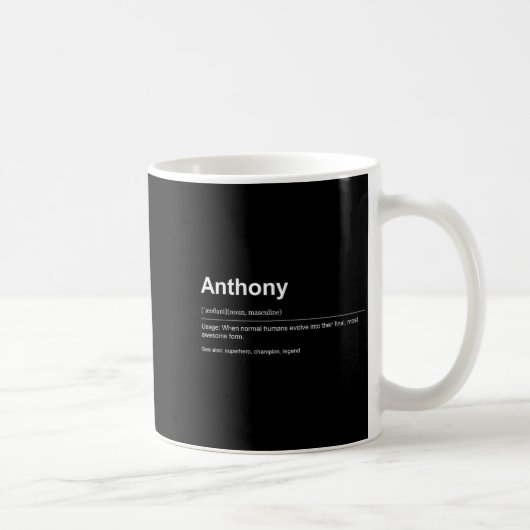 Mug Funny Definition Quote For The Name Anthony _ (Droite)