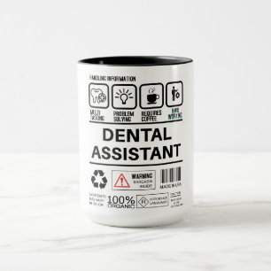 Mug Funny Dental Assistant Handicap Information