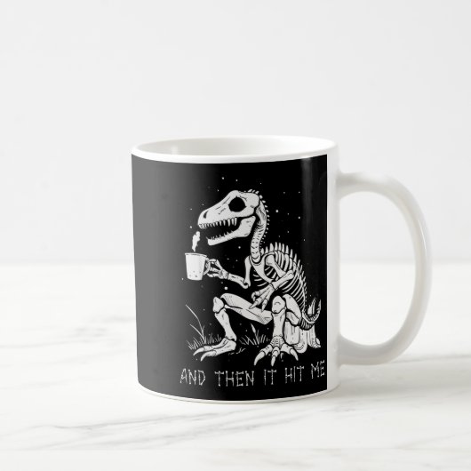 Mug Funny Dinosaur Skeleton Costume Goth Men Women Hal (Droite)