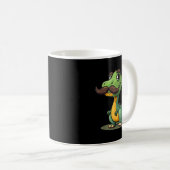 Mug Funny Dinosaur With Mustache Beard For Adults And (Devant droit)