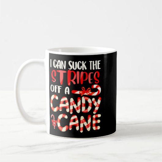 Mug Funny Dirty Candy Cane Christmas Hilarious Santa H (Gauche)