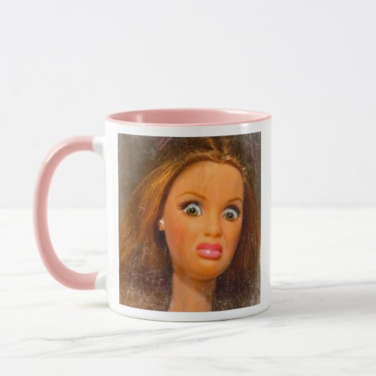 Mug Funny Disgusting Doll face Meme  (Gauche)