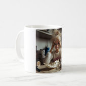 Mug Funny Distressed Doll Face Meme Smoking Sarcastic  (Devant gauche)