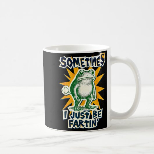 Mug Funny DIY Fartin Sometimes Collage I Just Frog Pos (Droite)