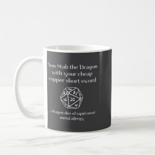 Mug Funny Dnd Gift For Role Playing Games Rpg  (Gauche)
