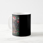 Mug Funny Doberman Christmas Santa Hat Dog Ugly Sweate (Devant gauche)