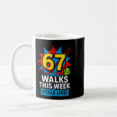 Mug Funny Dog 6 7 Walks This Week Slang Meme Six Seven (Gauche)