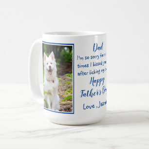 Mug Funny Dog Dad - Fête des pères Pet Photo Dog Jog
