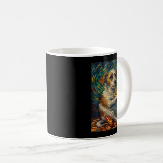 Mug Funny Dog Eating Taco Graphic Art Design  (Devant droit)