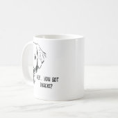 Mug Funny Dog Face & Snacks Dog Mom Humor (Devant gauche)