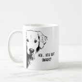 Mug Funny Dog Face & Snacks Dog Mom Humor (Gauche)