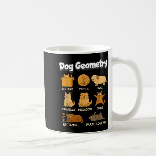 Mug Funny Dog Geometry Math Teacher Back To School (Droite)