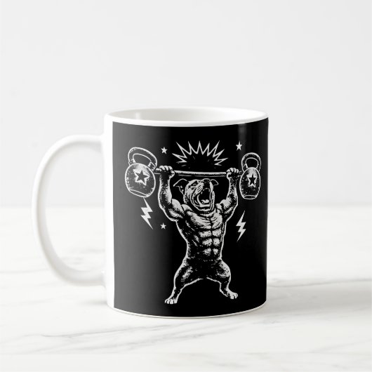 Mug Funny Dog Gym Workout Hilarious Weightlifti (Gauche)