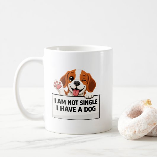 Mug Funny Dog Lover Statement (Avec donut)