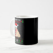 Mug Funny Dog Lovers Cute Pug Santa Hat Ugly Christmas (Devant gauche)