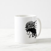Mug Funny Dog Pooping Bats (Devant droit)