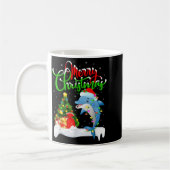 Mug Funny Dolphin Fish Lover Xmas Lighting Dolphin Chr (Gauche)