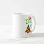 Mug Funny Dolphin Fish Lover Xmas Lighting Dolphin Chr (Devant droit)