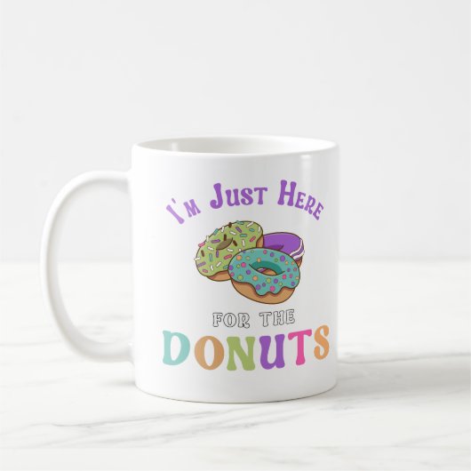 Mug Funny Donut Lover Quote (Gauche)