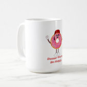 Mug Funny Donut T-Shirt – Donut Worry Be Happy Gift (Devant gauche)